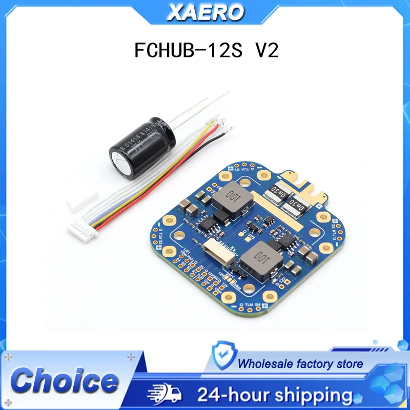 FCHUB-12S V2 Power Distribution Board - 440A Peak, 12S Input with 5V/12V Dual BEC, for X-Class & Heavy Lift FPV Drones
FCHUB-12S V2 Power Distribution Board - 440A Peak, 12S Input with 5V/12V Dual BEC, for X-Class & Heavy Lift FPV Drones