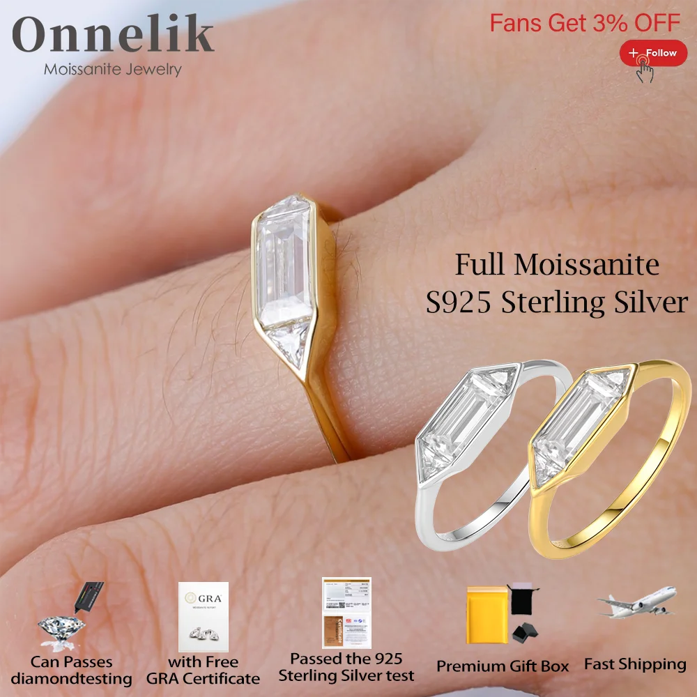 Onnelik 1.4ct VVS1 Moissanite Lab Diamond with GRA Minimalist Ring 925 Sterling Silver for Women Party Wedding Gift Fine Jewelry
Onnelik 1.4ct VVS1 Moissanite Lab Diamond with GRA Minimalist Ring 925 Sterling Silver for Women Party Wedding Gift Fine Jewelry