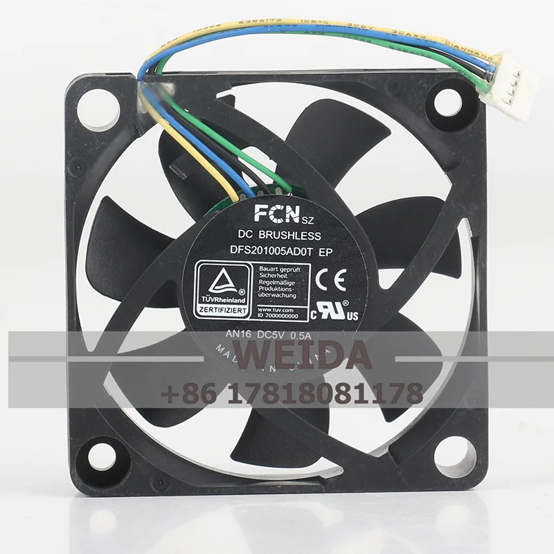 FCN 12 В 24 В 48 В постоянного тока 5 В 0,5 А AC EC 5010 50X50X10MM 5 см преобразователь частоты шарикоподшипник шасси 4-проводной DFS201005AD0T охлаждающий вентилятор
FCN 12 В 24 В 48 В постоянного тока 5 В 0,5 А AC EC 5010 50X50X10MM 5 см преобразователь частоты шарикоподшипник шасси 4-проводной DFS201005AD0T охлаждающий вентилятор