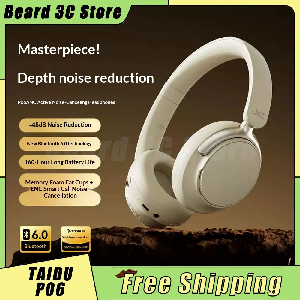 Taidu P06 Headphones Sports Headphones Anc Dual Mode Bluetooth Active Noise Reduction Foldable Long Battery Life Stereo Sound
Taidu P06 Headphones Sports Headphones Anc Dual Mode Bluetooth Active Noise Reduction Foldable Long Battery Life Stereo Sound