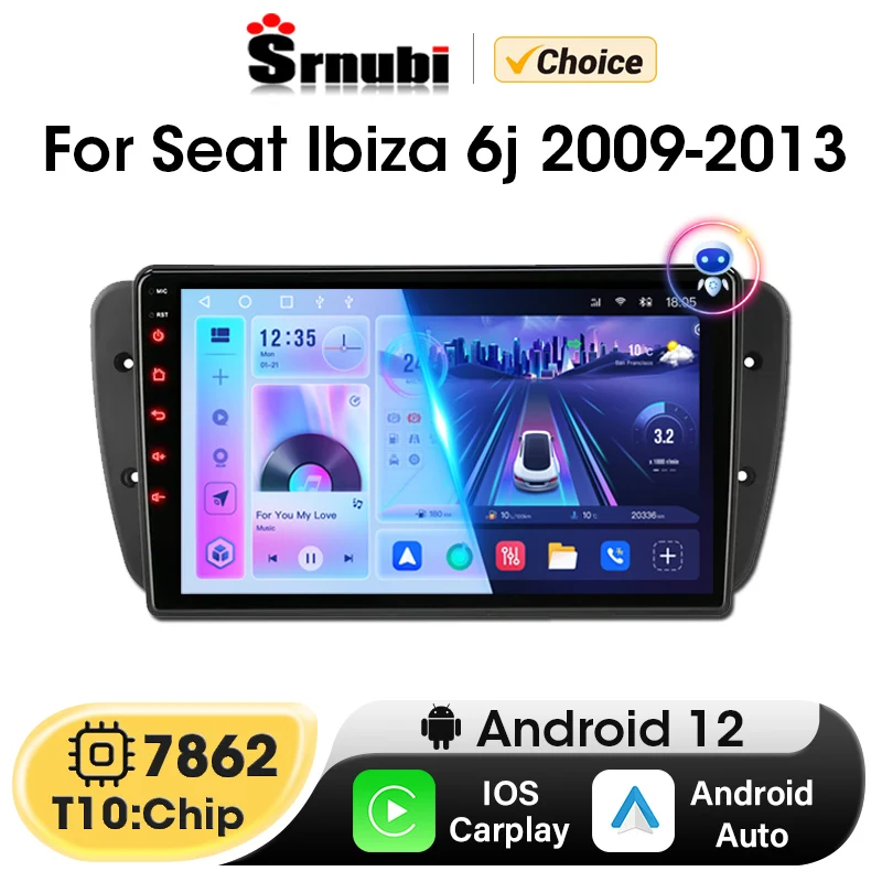Srnubi Android 11 автомобильное радио для Seat Ibiza 6j 2009 - 2013 мультимедийный плеер навигация GPS 2 Din Carplay Стерео DVD Авторадио AM
Srnubi Android 11 автомобильное радио для Seat Ibiza 6j 2009 - 2013 мультимедийный плеер навигация GPS 2 Din Carplay Стерео DVD Авторадио AM