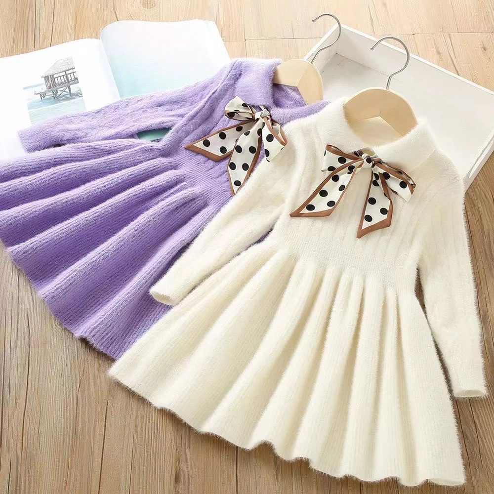 Girl Baby Sweater Knitted Dress Warm Sweater Dress Polka Dots Girls Infant Casual Pleated Princess Dresses Vestidos
Girl Baby Sweater Knitted Dress Warm Sweater Dress Polka Dots Girls Infant Casual Pleated Princess Dresses Vestidos