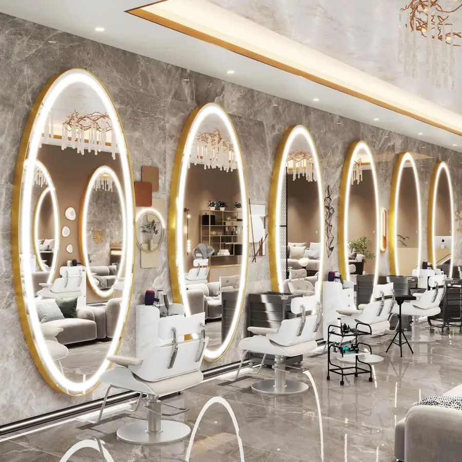 Большое настенное зеркало 70 x 36 дюймов с LED-подсветкой, овальное зеркало в полный рост с LED-подсветкой для спальни, салона, гардеробной.
Большое настенное зеркало 70 x 36 дюймов с LED-подсветкой, овальное зеркало в полный рост с LED-подсветкой для спальни, салона, гардеробной.