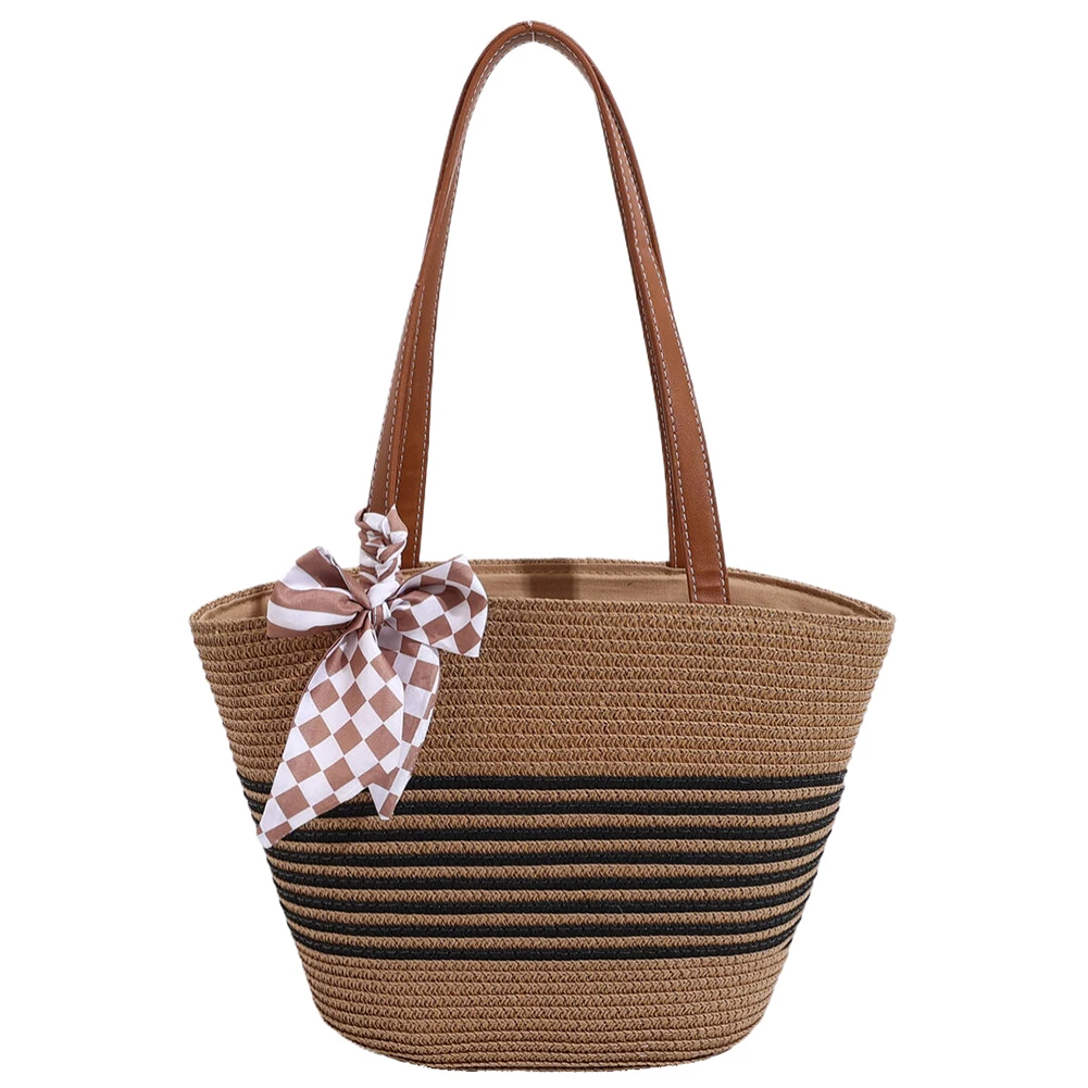 Women Striped Hobo Bag Large Capacity Crochet Beach Handbag Zipper Closure Weaving Striped Handbag Ladies Summer Daily Bag
Women Striped Hobo Bag Large Capacity Crochet Beach Handbag Zipper Closure Weaving Striped Handbag Ladies Summer Daily Bag