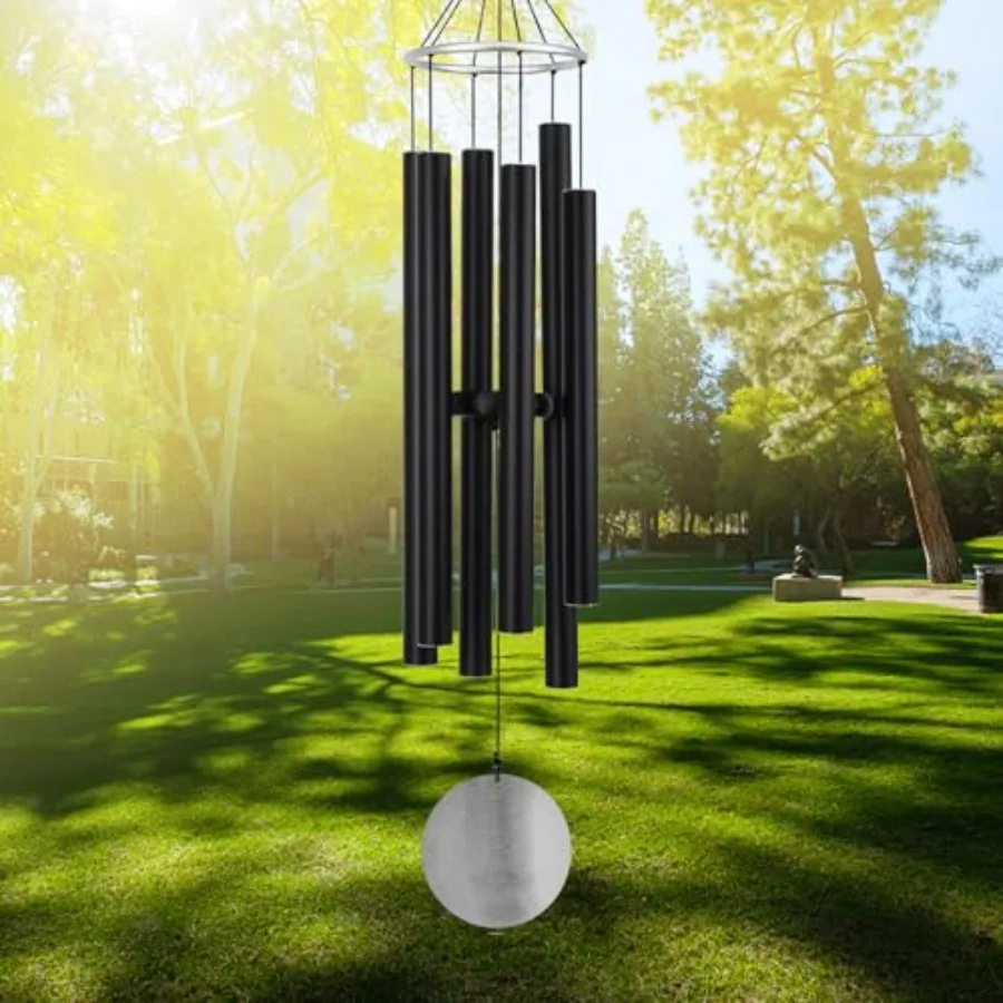 Wind Chimes for Outside Deep Tone, 42'' Large Wind Chimes Outdoor, Wind Chime Gifts for Mother's Day/Grandma 42''Black
Wind Chimes for Outside Deep Tone, 42'' Large Wind Chimes Outdoor, Wind Chime Gifts for Mother's Day/Grandma 42''Black