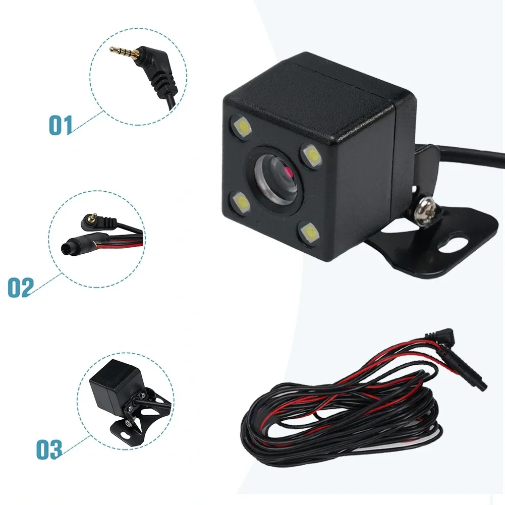 New Products High-quality Car Camera Camera RV Truck 4 LED Lights CMOS Imaging Sensor Car DVR Rear View Camera