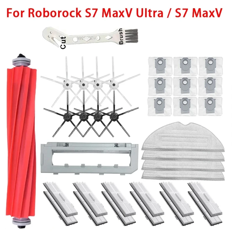 For Roborock S7 Pro Ultra / S7 MaxV Ultra /S7 MaxV Robot Vacuum Cleaner Dust Bag Main Brush Filter Mop Side Brush Accessories
For Roborock S7 Pro Ultra / S7 MaxV Ultra /S7 MaxV Robot Vacuum Cleaner Dust Bag Main Brush Filter Mop Side Brush Accessories