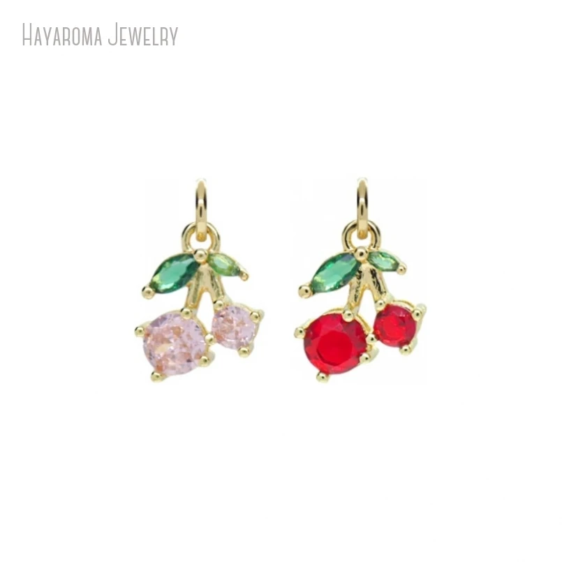 10Pcs Gold Color Copper Jewelry Metal Cubic Zirconia Pendant Plant Cherry Invisible Setting Wholesale Charms
10Pcs Gold Color Copper Jewelry Metal Cubic Zirconia Pendant Plant Cherry Invisible Setting Wholesale Charms