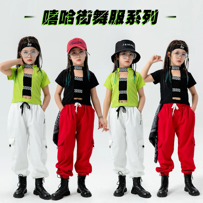 Teenage Outfits Kids Kpop Hip Hop Clothing Crop Top T Shirt Tee Casual Street Cargo Pants For Girl Jazz Dance Costume Clothes
Teenage Outfits Kids Kpop Hip Hop Clothing Crop Top T Shirt Tee Casual Street Cargo Pants For Girl Jazz Dance Costume Clothes