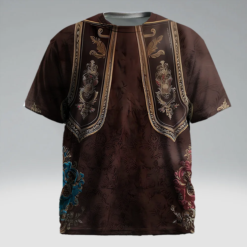 S-9xl plus size Men's Short Sleeve T-Shirt: Ethnic-Chic Vibe - Sleek Tribal Pattern Prints, Wrinkle-Resistant, Weekend Outings
S-9xl plus size Men's Short Sleeve T-Shirt: Ethnic-Chic Vibe - Sleek Tribal Pattern Prints, Wrinkle-Resistant, Weekend Outings