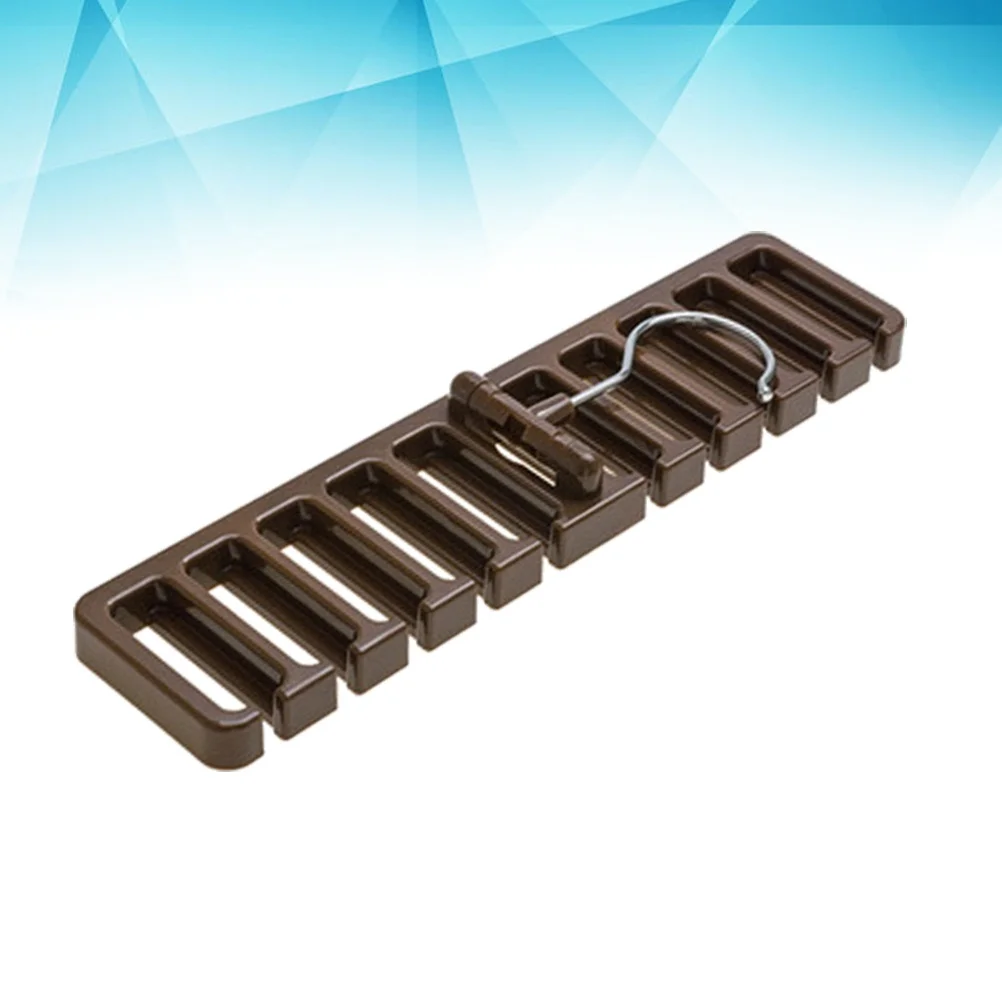Belt Hanging Rack ABS Iron Material Closet Organizer Multi-Functional Storage Solution for Ties Scarves Brown
Belt Hanging Rack ABS Iron Material Closet Organizer Multi-Functional Storage Solution for Ties Scarves Brown