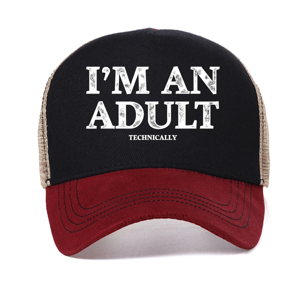 Retro Style Tshirts I'm An Adult baseball cap Technically Funny 18th Birthday Gift caps Unisex casual mesh Snapback hats
Retro Style Tshirts I'm An Adult baseball cap Technically Funny 18th Birthday Gift caps Unisex casual mesh Snapback hats