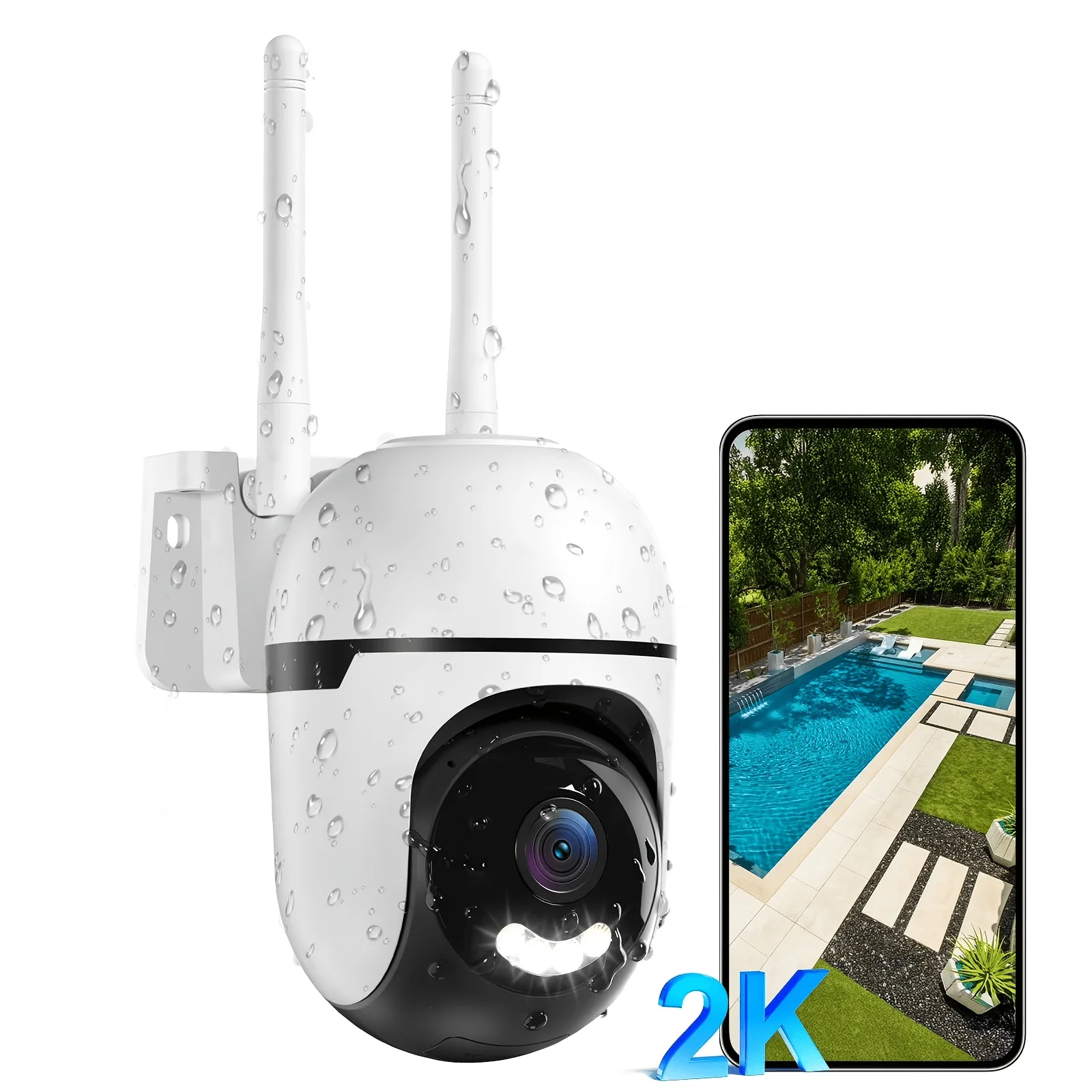 2K Outdoor PTZ Security Camera Wired, 5G & 2.4GHz WiFi, IP66 Waterproof, 360° Pan Tilt, AI Human Vehicle Detection, Night Vision
2K Outdoor PTZ Security Camera Wired, 5G & 2.4GHz WiFi, IP66 Waterproof, 360° Pan Tilt, AI Human Vehicle Detection, Night Vision