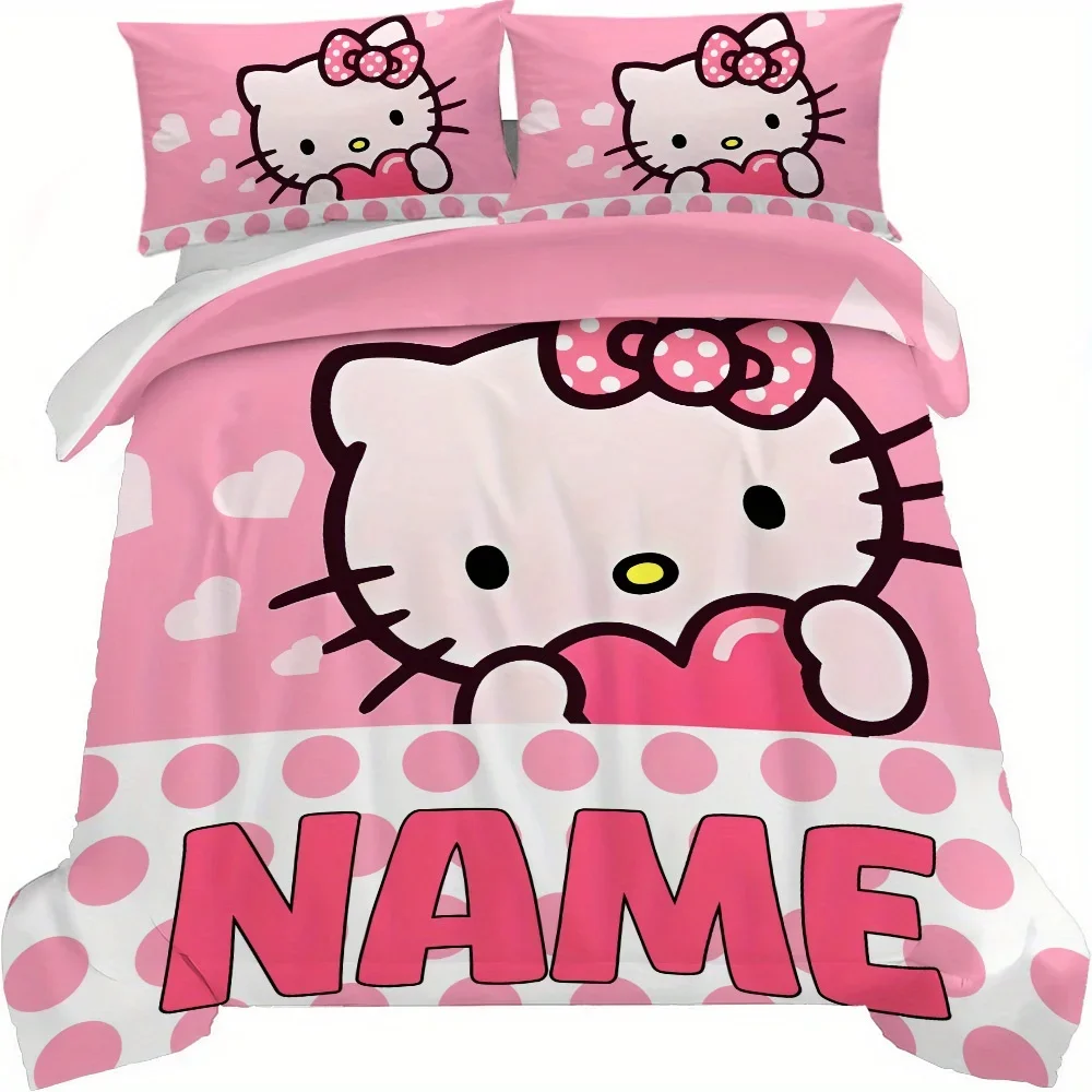 Pink Hello Kitty Customized Duvet Cover Quilt Cover Set Pillow Cover Soft and Comfortable Suitable for Home Bedroom Queen King
Pink Hello Kitty Customized Duvet Cover Quilt Cover Set Pillow Cover Soft and Comfortable Suitable for Home Bedroom Queen King