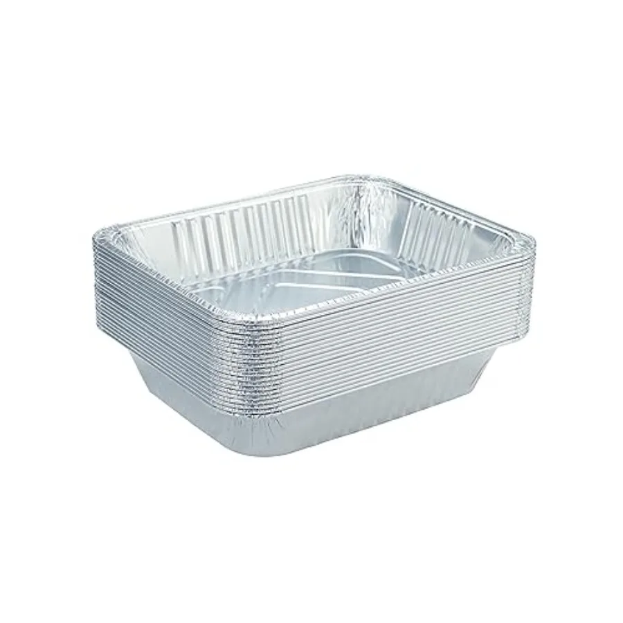 9x13 Aluminum Pans - Disposable Foil Pans, Half Size Deep Steam Table Pans Extra Thick for Baking, Cooking, Roasting, Heating,
9x13 Aluminum Pans - Disposable Foil Pans, Half Size Deep Steam Table Pans Extra Thick for Baking, Cooking, Roasting, Heating,