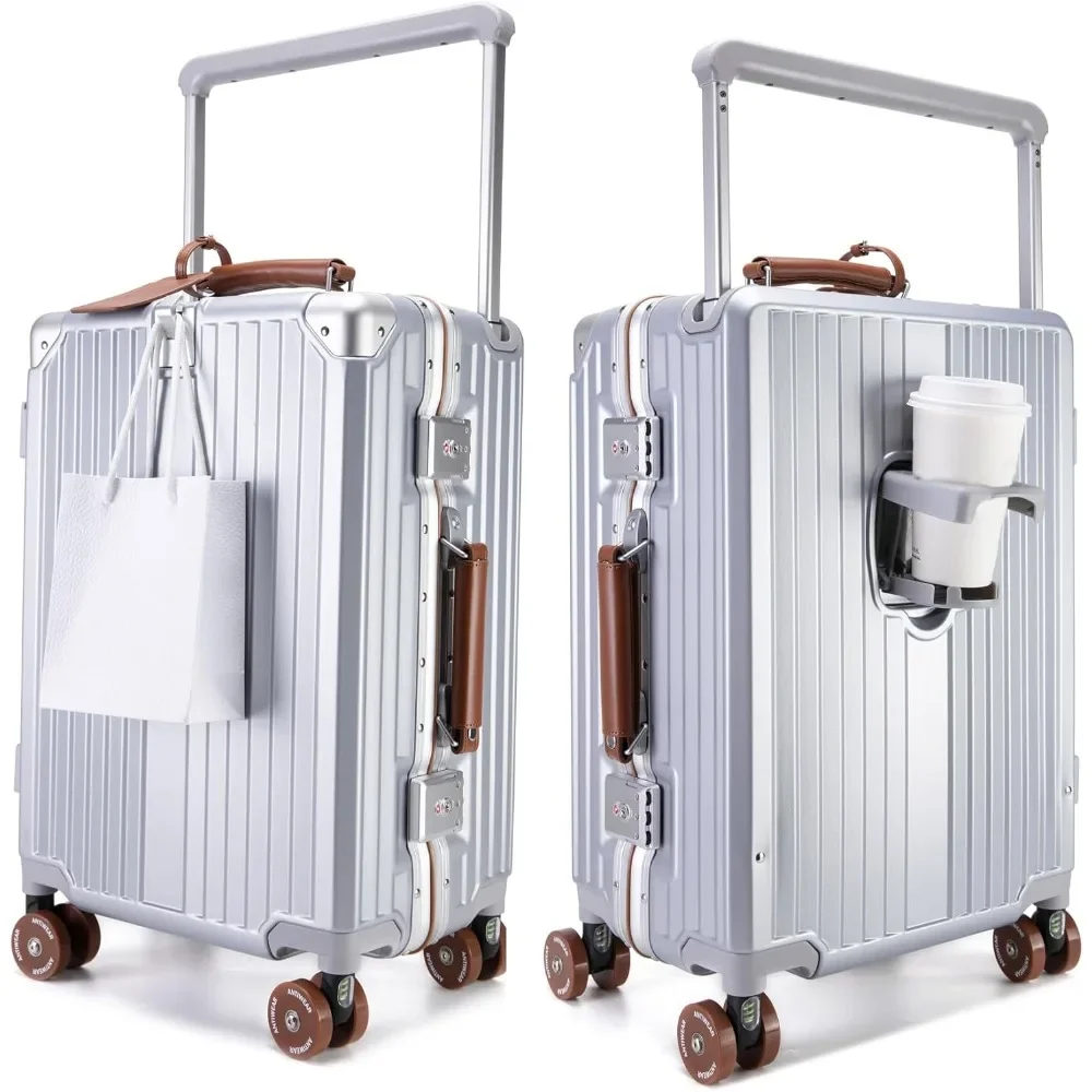 feilario 20 Aluminum Frame Wide Handle Hard Shell Carry On Suitcase - Vivid Colors Double Spinner Wheels Airline Approved Rollin
feilario 20 Aluminum Frame Wide Handle Hard Shell Carry On Suitcase - Vivid Colors Double Spinner Wheels Airline Approved Rollin