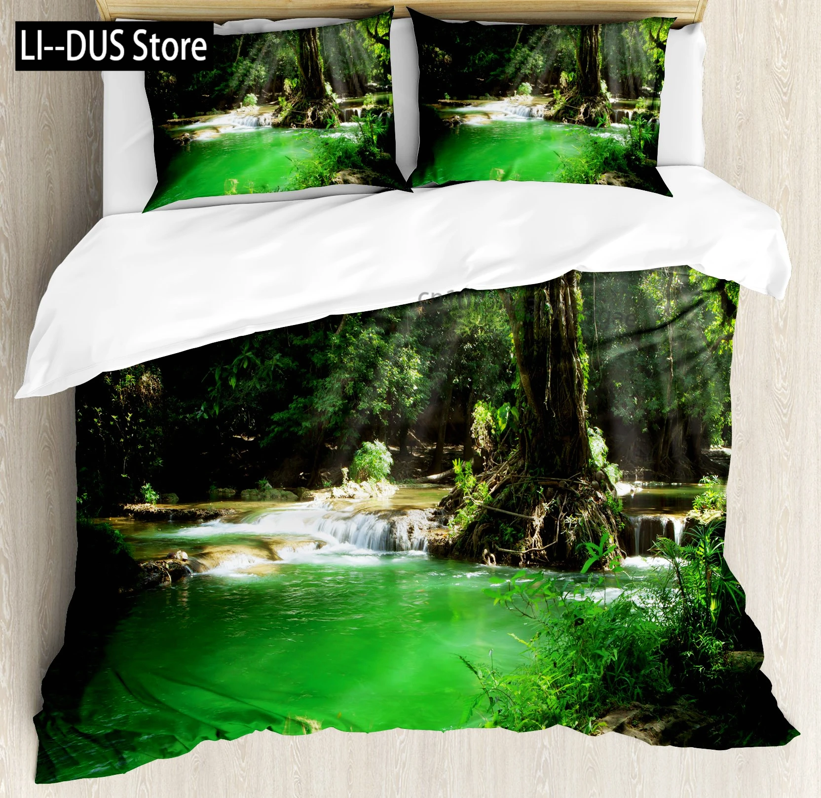 Forest Duvet Cover Set, Misty Autumn Decor 3 Piece Bedding Set With 2 Pillow Shams, Queen King Full Size, For Kids Teens Adults
Forest Duvet Cover Set, Misty Autumn Decor 3 Piece Bedding Set With 2 Pillow Shams, Queen King Full Size, For Kids Teens Adults