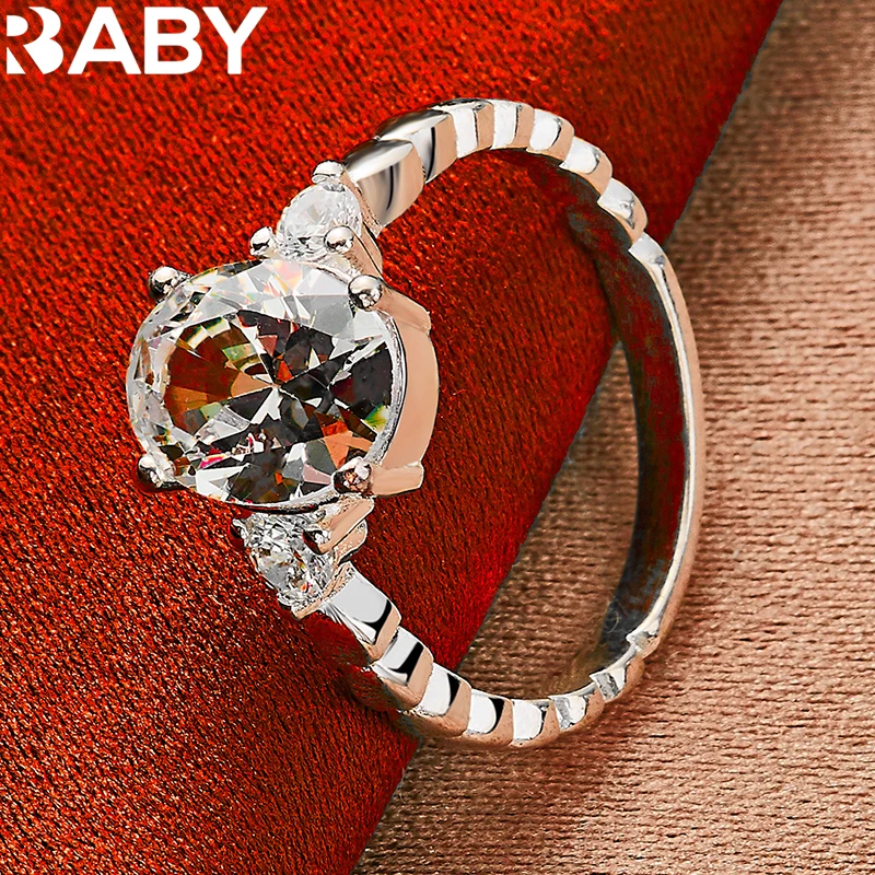 925 Sterling Silver Big Oval Zircon Rings For Women Wedding Engagement Band Fashion Declaration Bride Jewelry Noble Luxury Gift
925 Sterling Silver Big Oval Zircon Rings For Women Wedding Engagement Band Fashion Declaration Bride Jewelry Noble Luxury Gift