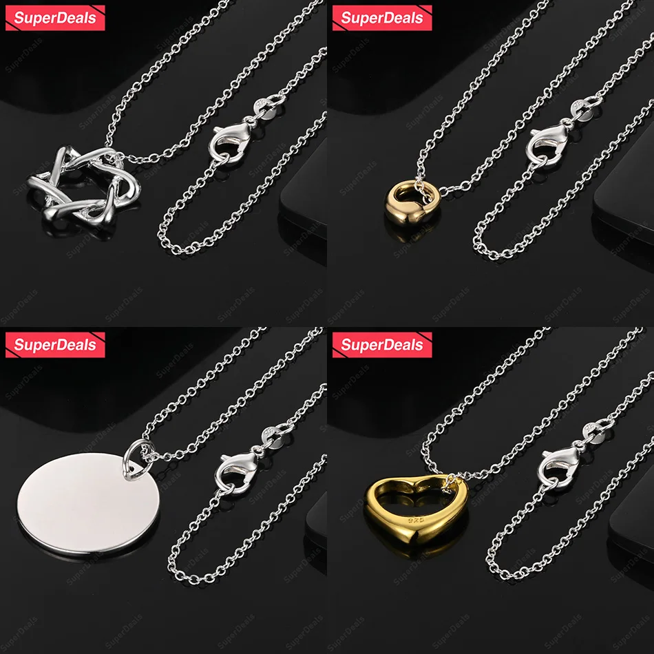 SuperDeals 925 Sterling Silver Round Star Of David Gold Heart Water Drop Pendant Necklace Women Fashion Party Wedding Jewelry 
SuperDeals 925 Sterling Silver Round Star Of David Gold Heart Water Drop Pendant Necklace Women Fashion Party Wedding Jewelry