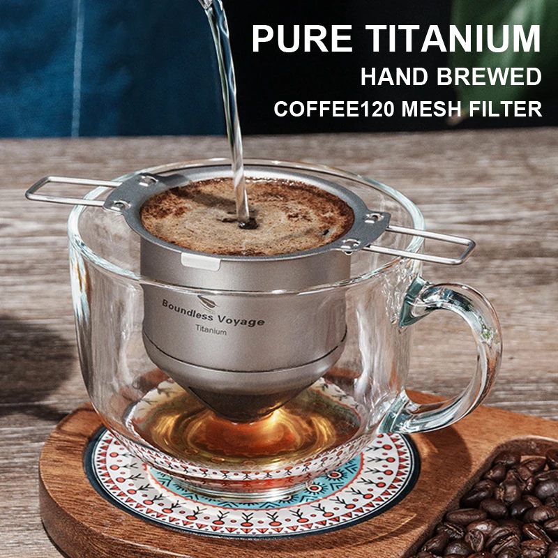 Pure Titanium Hand Brewed Coffee120 Mesh Filter,Ultra Lightweight Portable,Suitable Outdoor Camping,Folding Handle Tea Strainer
Pure Titanium Hand Brewed Coffee120 Mesh Filter,Ultra Lightweight Portable,Suitable Outdoor Camping,Folding Handle Tea Strainer