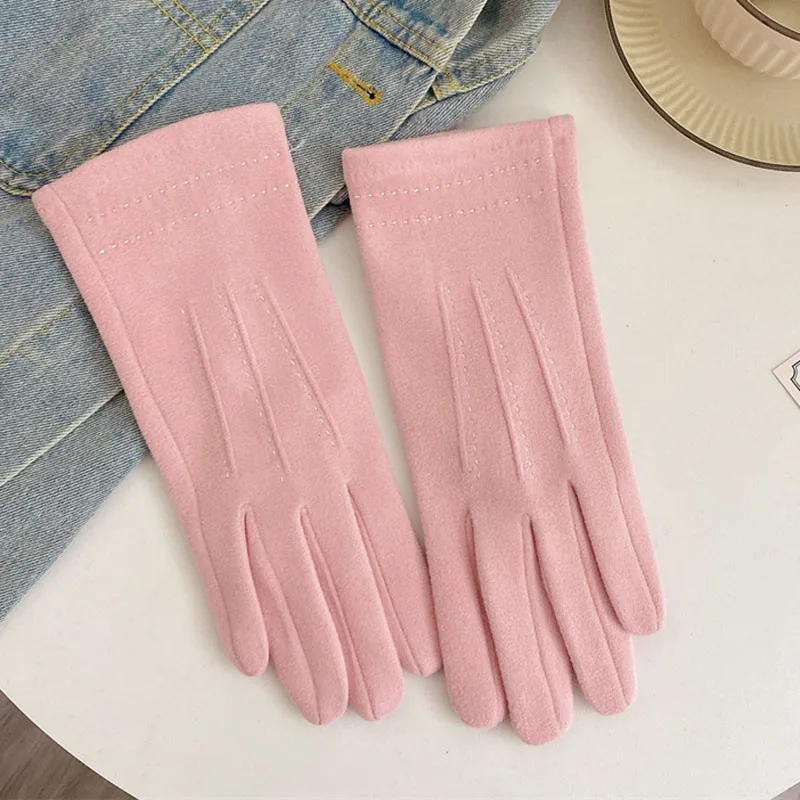 Korean Women's Imitation Cashmere Embroidery Thin Full Finger Touch Screen Warm Gloves Autumn Winter Outdoor Driving Windproof
Korean Women's Imitation Cashmere Embroidery Thin Full Finger Touch Screen Warm Gloves Autumn Winter Outdoor Driving Windproof