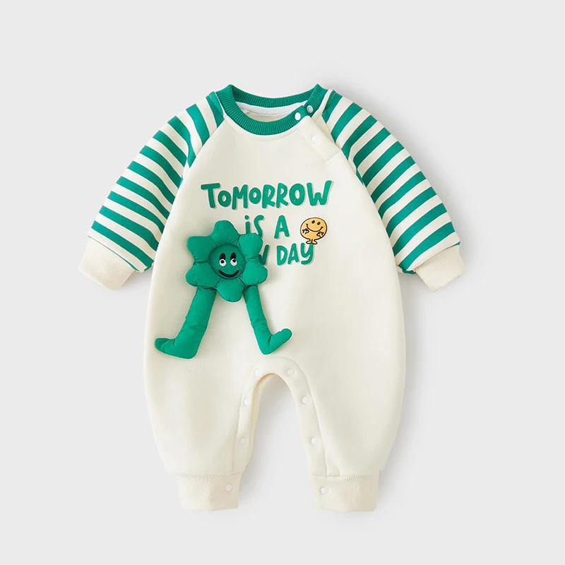 Winter Toddler Girls Bodysuits Cartoon Applique Newborn Boys Jumpsuits Striped Kids Baby Girls Rompers Infant Boys Onesie
Winter Toddler Girls Bodysuits Cartoon Applique Newborn Boys Jumpsuits Striped Kids Baby Girls Rompers Infant Boys Onesie