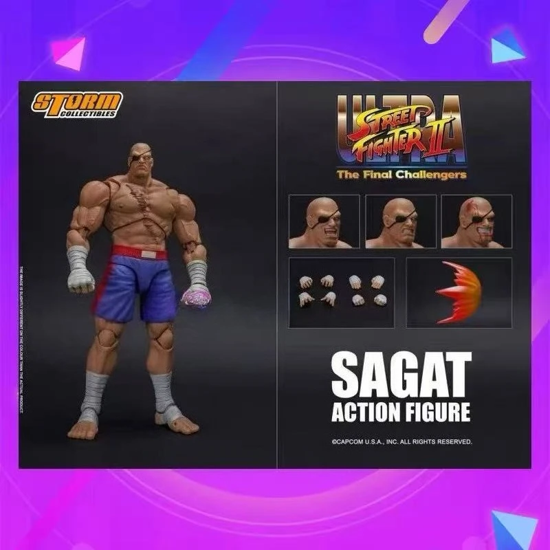 Новинка в наличии: Storm Toys 1/12 Street Fighter II - Сагат (Король тайского бокса)
Новинка в наличии: Storm Toys 1/12 Street Fighter II - Сагат (Король тайского бокса)