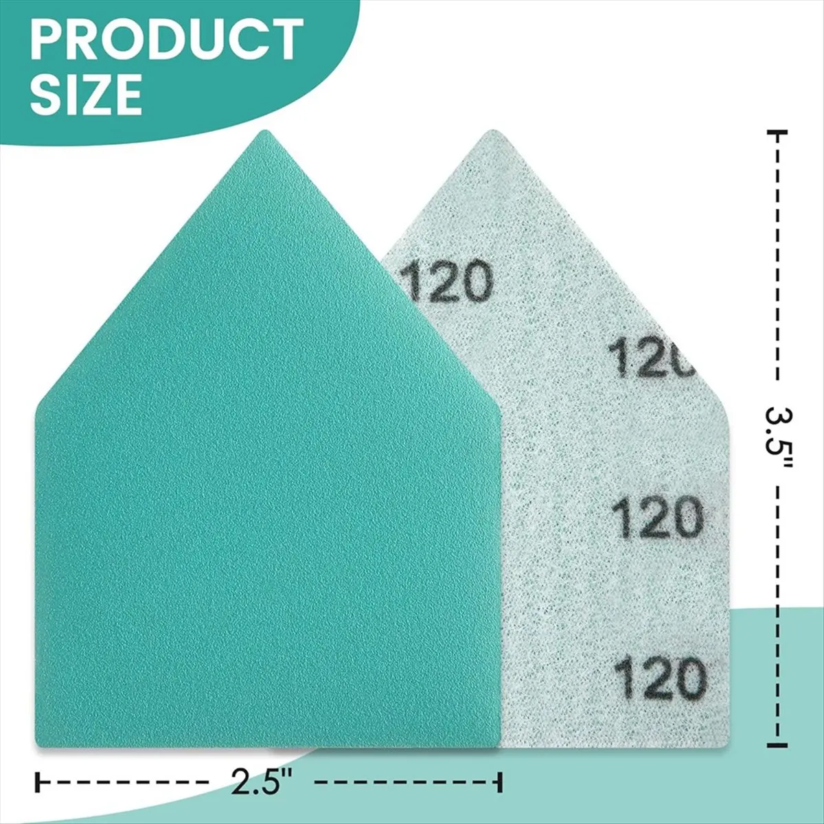 50PCS Detail Sander Sandpaper Compatible with M12-Sanders, 80,120,150,180,240 Grit (10 of Each) Tria
50PCS Detail Sander Sandpaper Compatible with M12-Sanders, 80,120,150,180,240 Grit (10 of Each) Tria