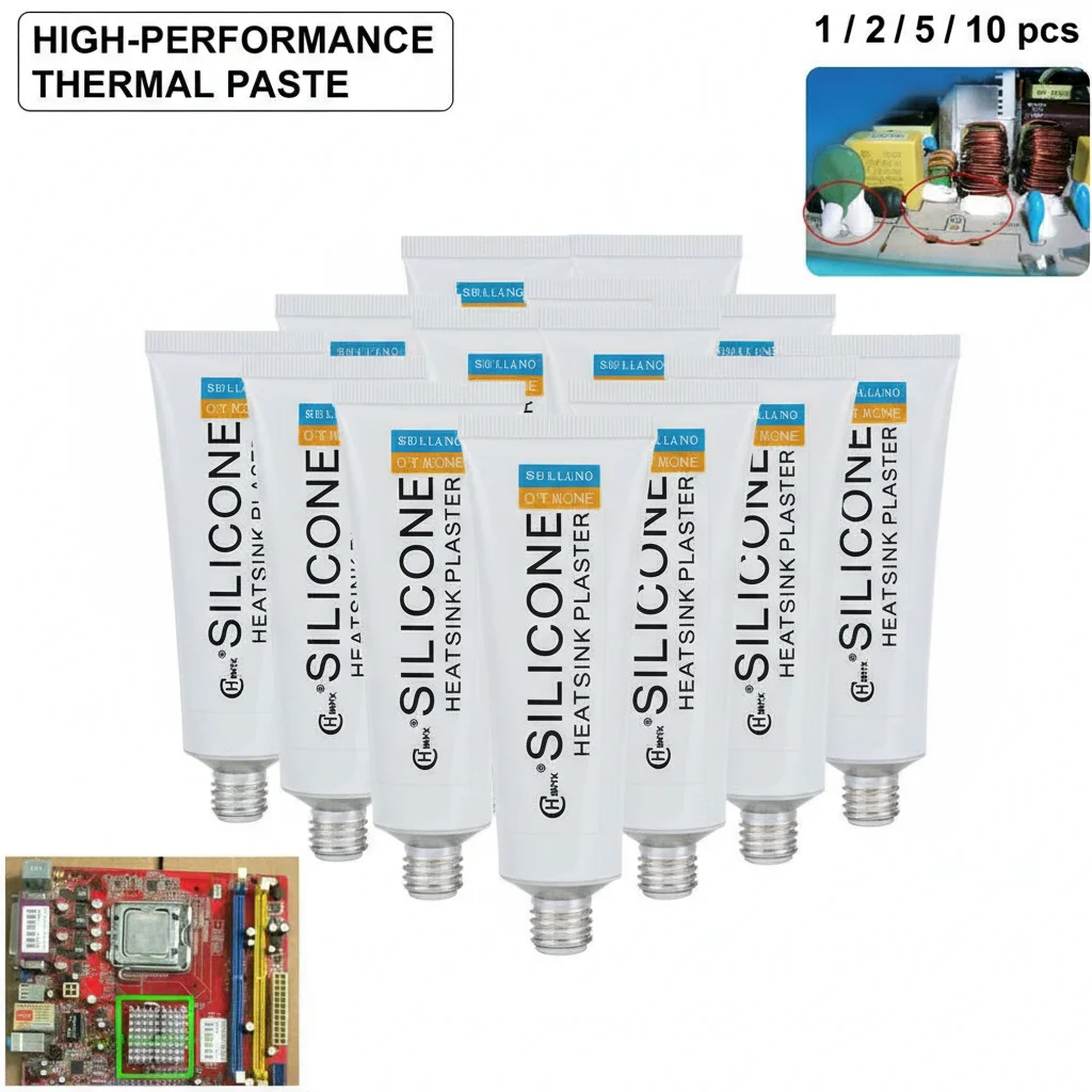 Термопаста силиконовая теплопроводящая для GPU, в тюбике, для склеивания и подключения к радиатору
Термопаста силиконовая теплопроводящая для GPU, в тюбике, для склеивания и подключения к радиатору
