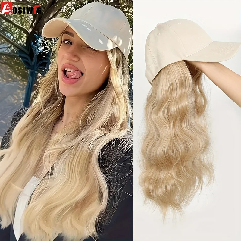 Aosiwig 16Inch Synthetic Long Wavy Curly Baseball Cap With Hair Extension Blonde Hair Cap Hat for Women Girl Daily Style Wig
Aosiwig 16Inch Synthetic Long Wavy Curly Baseball Cap With Hair Extension Blonde Hair Cap Hat for Women Girl Daily Style Wig