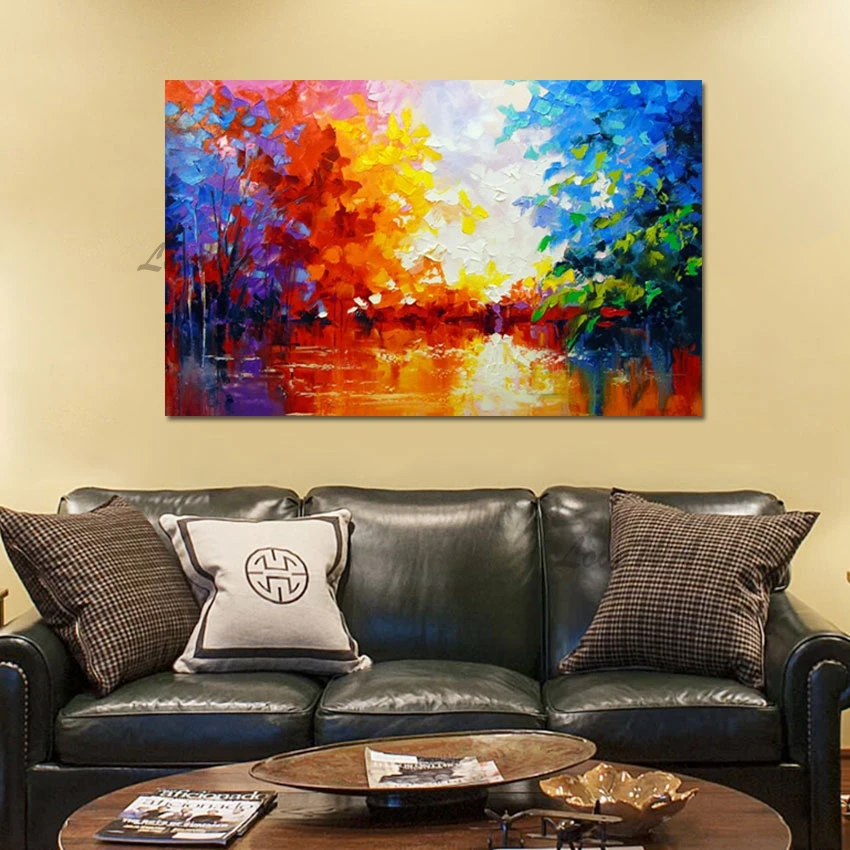 Unframed Abstract Palette Knife Painting, Canvas Picture, Outdoor Wall Decor, Natural Scenery Art, Colorful Tree Hand Draw
Unframed Abstract Palette Knife Painting, Canvas Picture, Outdoor Wall Decor, Natural Scenery Art, Colorful Tree Hand Draw