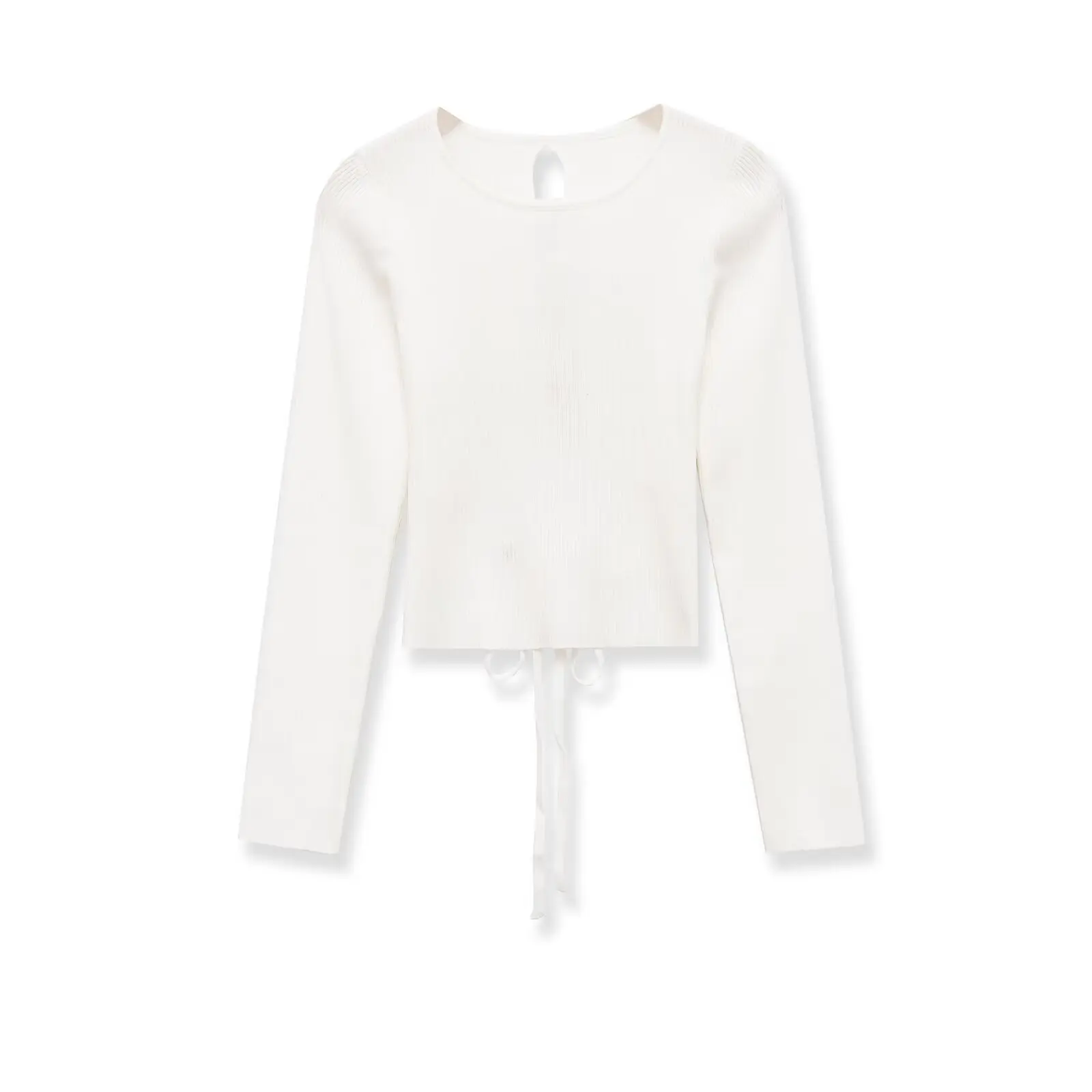 Withered European And American Style New Round Neck Knitted Pullover With Unique Backless Lace Up Decoration Top
Withered European And American Style New Round Neck Knitted Pullover With Unique Backless Lace Up Decoration Top