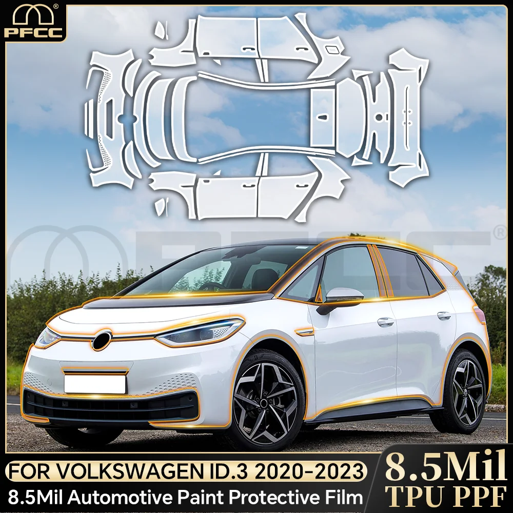 For Volkswagen ID.3 2020-2023 Anti-scratch TPU Paint Protection Film Car Body Pre-cut PPF Clear Bra Resistant Car Accessories
For Volkswagen ID.3 2020-2023 Anti-scratch TPU Paint Protection Film Car Body Pre-cut PPF Clear Bra Resistant Car Accessories
