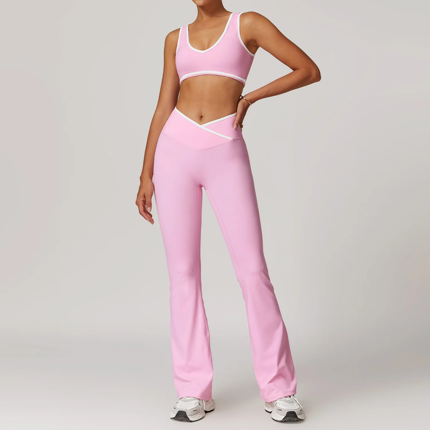 Women 2PCS Yoga Suit Gym Sportswear Sports Set Fitness Tracksuits Workout Breathable Bra Loose Bell-bottoms Leggings Yoga Sets
Women 2PCS Yoga Suit Gym Sportswear Sports Set Fitness Tracksuits Workout Breathable Bra Loose Bell-bottoms Leggings Yoga Sets