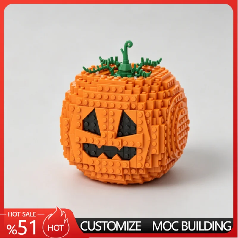 612Pcs Halloween Pumpkin Building Blocks Model Creative Assembly Educational Toy Creative Festival Special Gift Home Decoration
612Pcs Halloween Pumpkin Building Blocks Model Creative Assembly Educational Toy Creative Festival Special Gift Home Decoration