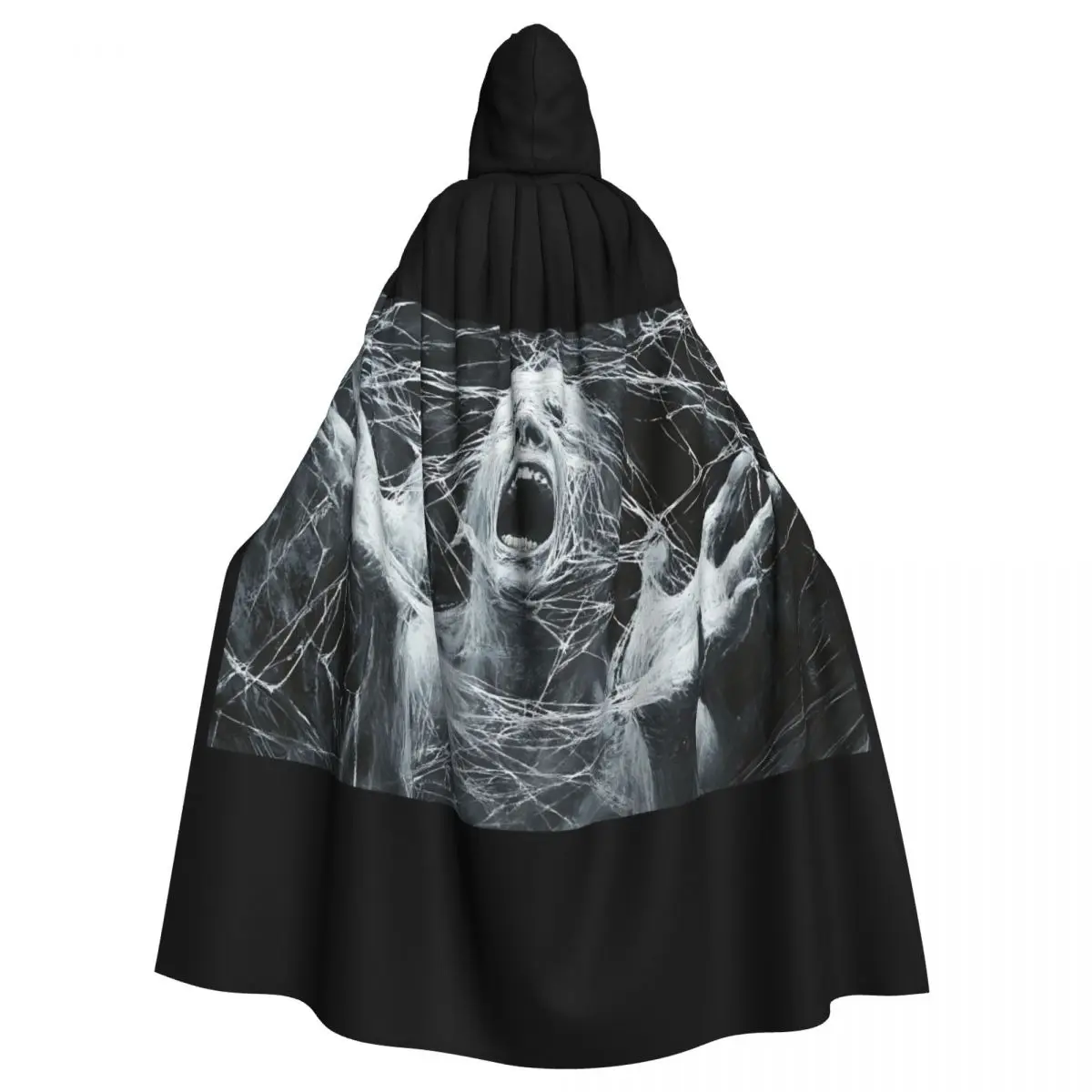 Horror Wrapped Figure Cloak for Halloween Events Unisex Adult Cloak with Hood Long Witch Costume Cosplay
Horror Wrapped Figure Cloak for Halloween Events Unisex Adult Cloak with Hood Long Witch Costume Cosplay
