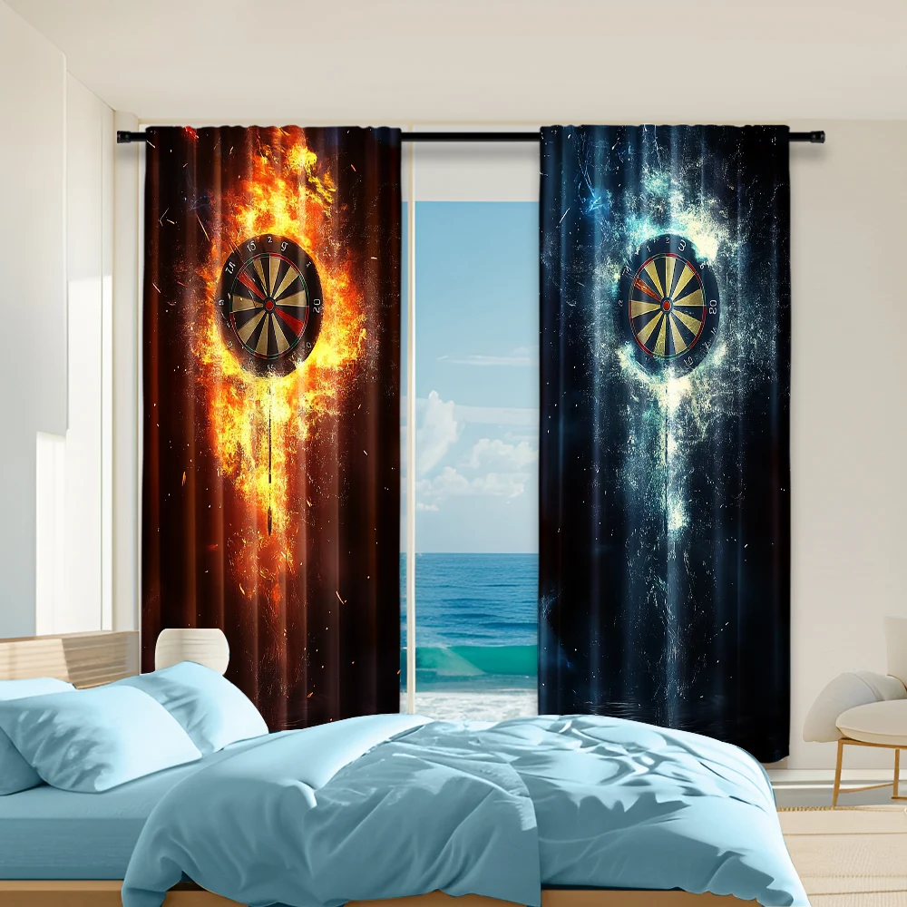 2 pcs, versatile polyester transparent curtains for home decoration Creative lightning flame pattern for use in bedrooms and
2 pcs, versatile polyester transparent curtains for home decoration Creative lightning flame pattern for use in bedrooms and