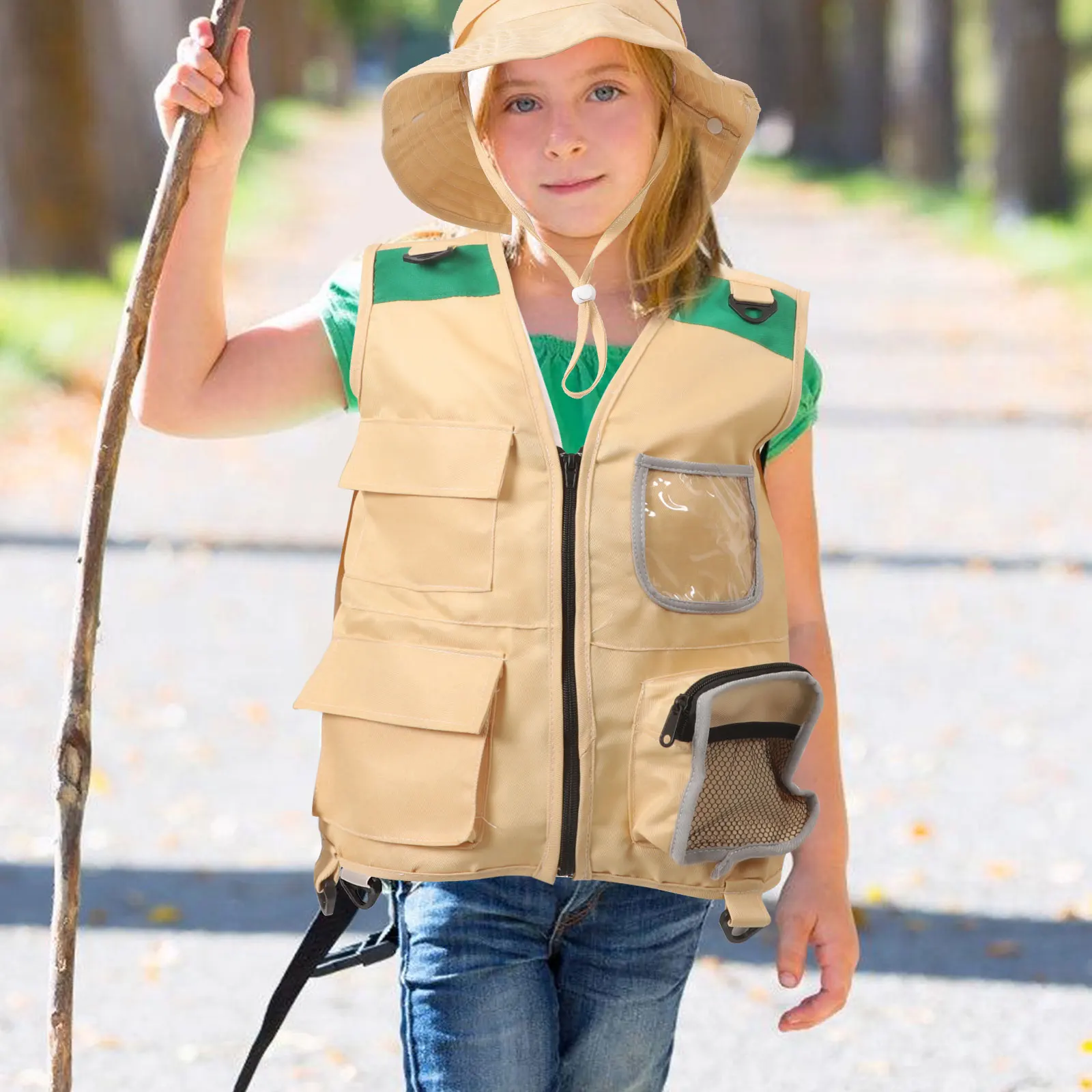 1 Set of Kids Explorer Kit Vest Hat Shovel Kettle Compass Kit Kids Cosplay Explorer Kit Children Survival Vest
1 Set of Kids Explorer Kit Vest Hat Shovel Kettle Compass Kit Kids Cosplay Explorer Kit Children Survival Vest