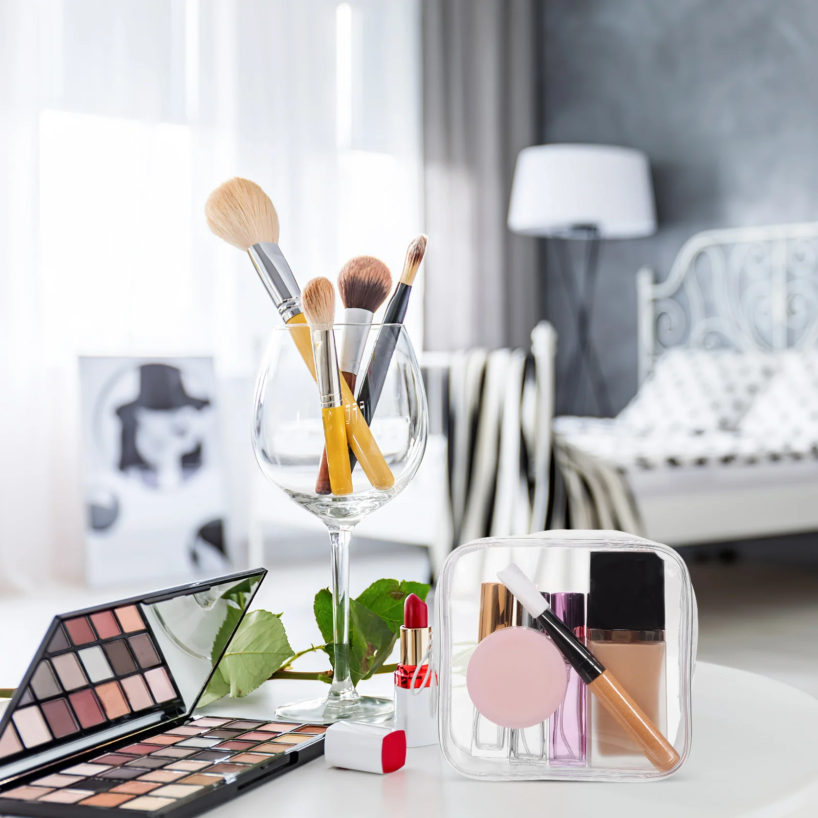 2Pcs Waterproof Clear Makeup Bags Zipper Small Travel Toiletry Bag Portable Makeup Organizer Travel Essentials
2Pcs Waterproof Clear Makeup Bags Zipper Small Travel Toiletry Bag Portable Makeup Organizer Travel Essentials