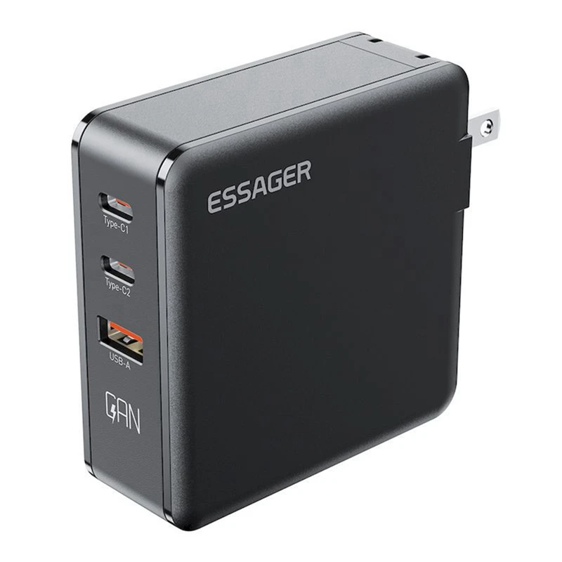 Essager 140 Вт Gan USB Type C быстрое зарядное устройство многопортовое зарядное устройство подходит для Samsung Iphone зарядные устройства для ноутбуков американская вилка
Essager 140 Вт Gan USB Type C быстрое зарядное устройство многопортовое зарядное устройство подходит для Samsung Iphone зарядные устройства для ноутбуков американская вилка
