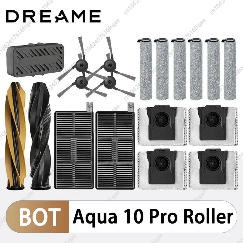 Dreame Aqua 10 Pro Roller / Aqua 10 Ultra Roller / Aqua 10 Roller Accessories Main Side Brush Roller Mop Cloth Filter Dust Bag
Dreame Aqua 10 Pro Roller / Aqua 10 Ultra Roller / Aqua 10 Roller Accessories Main Side Brush Roller Mop Cloth Filter Dust Bag
