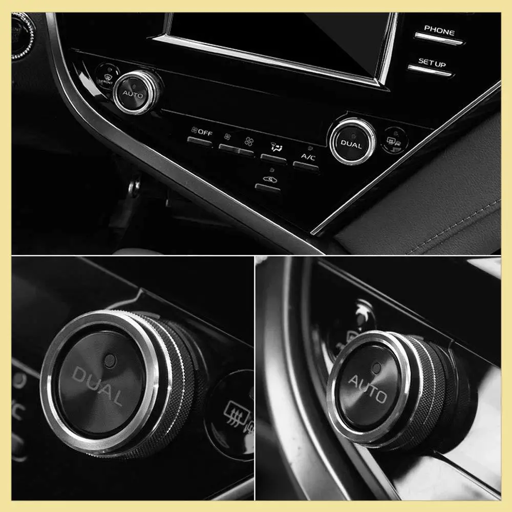 High Quality 5PCS Aluminum Car Center Console Knobs Decoration AC Air Conditioning+Audio+Function+Rear Mirror Knob Switch Covers
High Quality 5PCS Aluminum Car Center Console Knobs Decoration AC Air Conditioning+Audio+Function+Rear Mirror Knob Switch Covers