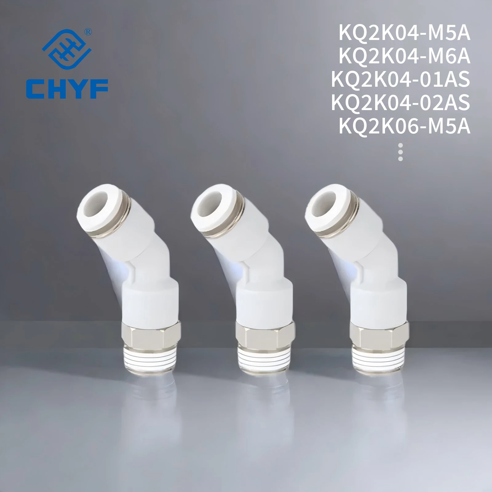 Pneumatic KQ2K Series 45° Male Elbow Oval-Type One-Touch Fittings KQ2K04/KQ2K06/KQ2K08/KQ2K10/KQ2K12
Pneumatic KQ2K Series 45° Male Elbow Oval-Type One-Touch Fittings KQ2K04/KQ2K06/KQ2K08/KQ2K10/KQ2K12