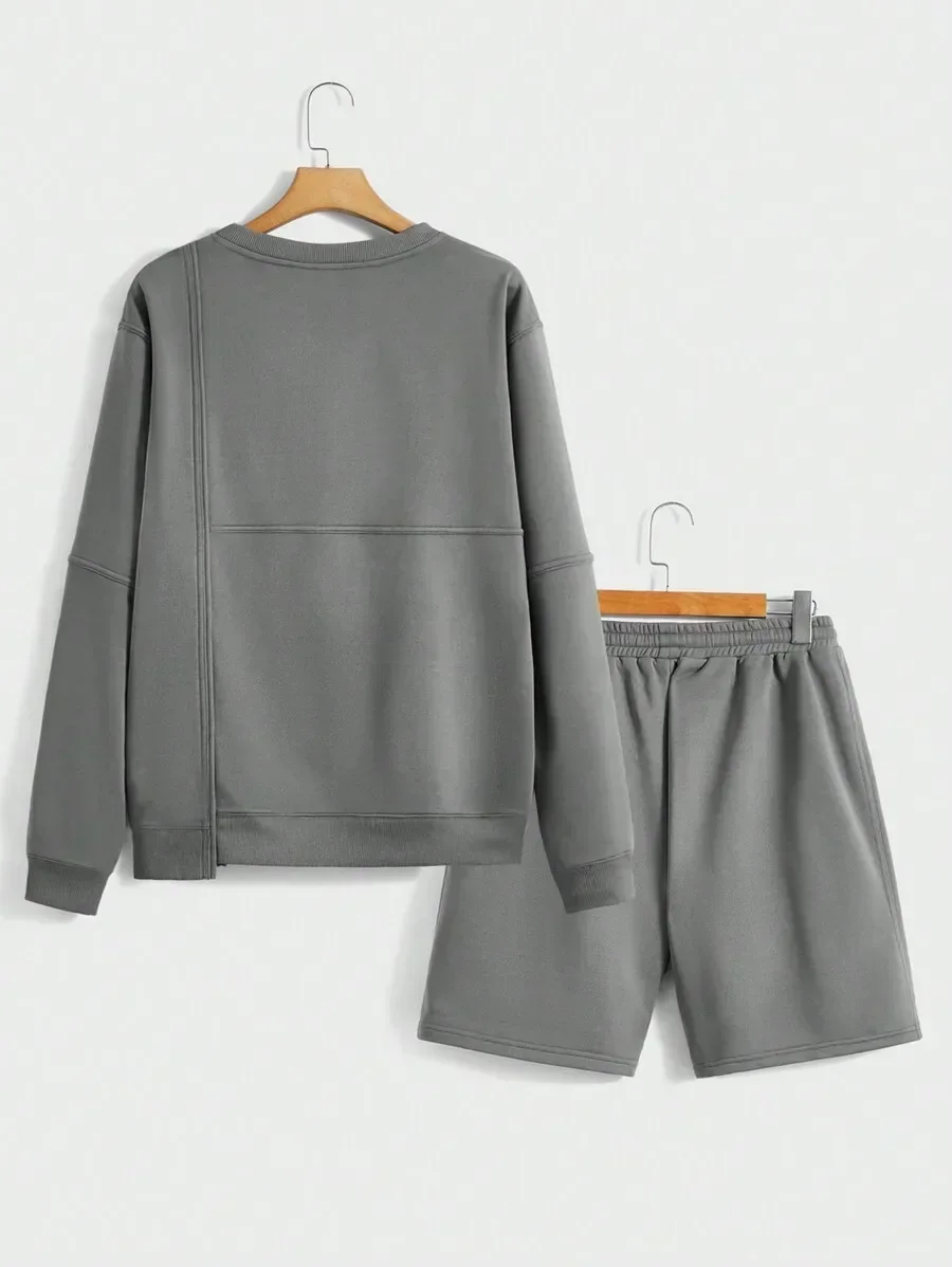 Loose Fit Mens Knitted Casual Sweatshirt And Shorts Set For Fall Winter
Loose Fit Mens Knitted Casual Sweatshirt And Shorts Set For Fall Winter