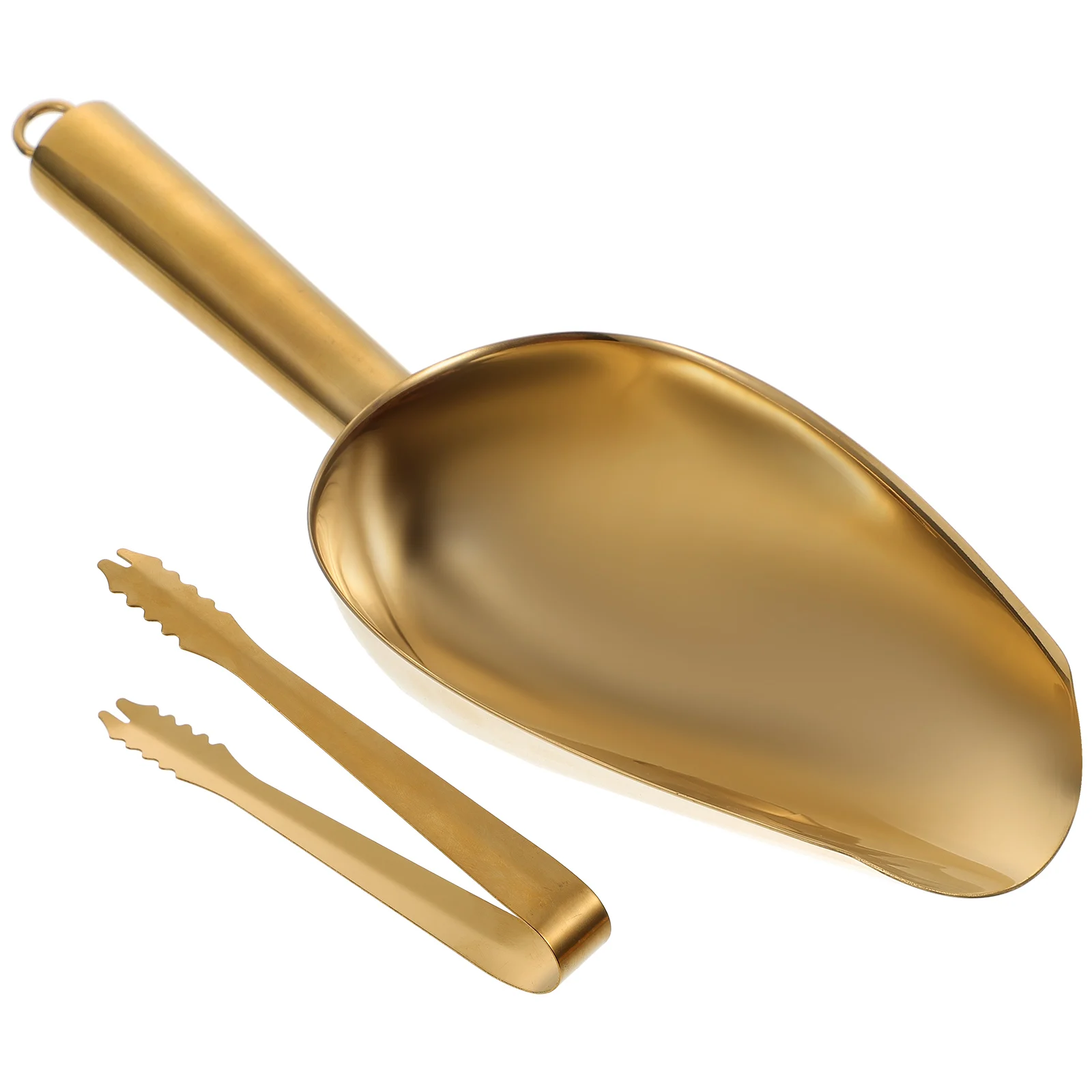 Ice Shovel Tongs Stainless Steel Scoop Golden Kitchen Bar Supplies Large Cube Ball Popcorn Bread Salad Sugar Easy Wash Bright
Ice Shovel Tongs Stainless Steel Scoop Golden Kitchen Bar Supplies Large Cube Ball Popcorn Bread Salad Sugar Easy Wash Bright