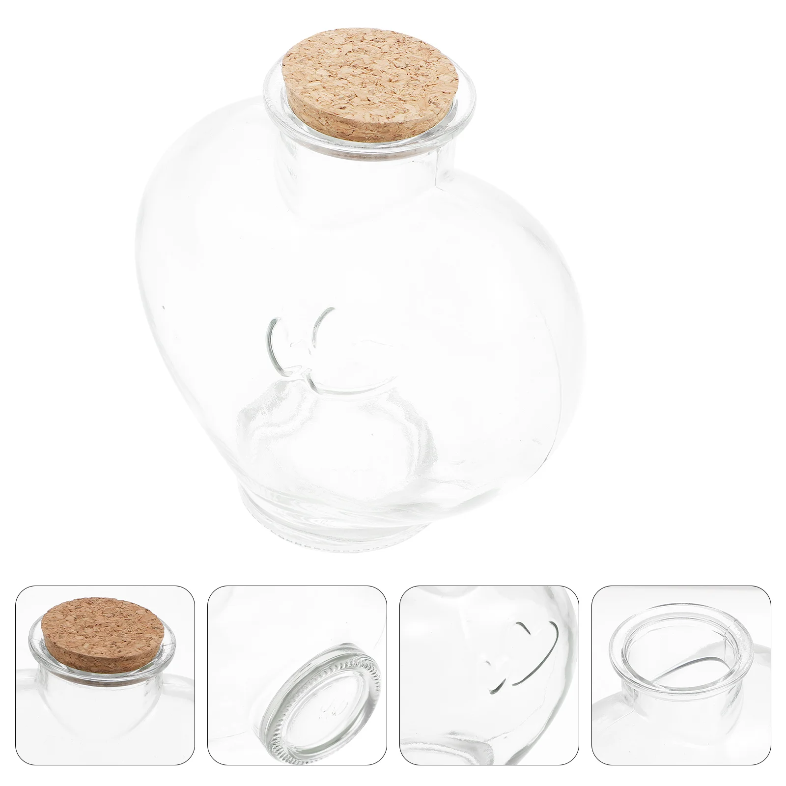 Transparent Wishing Bottle Creative Gift Compatible with Collar Cover Empty Corked DIY Blue Gold Strap Glass Jar
Transparent Wishing Bottle Creative Gift Compatible with Collar Cover Empty Corked DIY Blue Gold Strap Glass Jar
