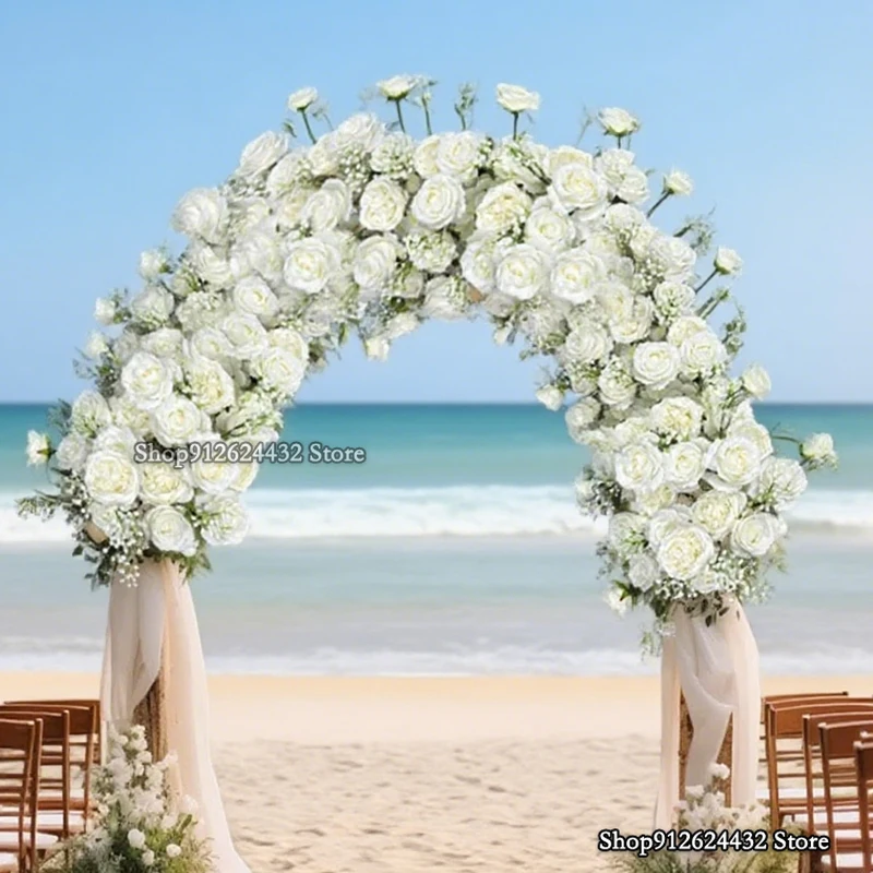 White Artificial Flowers 100cm Luxury Wedding Decoration Table Long Flower Row Floral Backdrop Arrangement Wall Arch Decor
White Artificial Flowers 100cm Luxury Wedding Decoration Table Long Flower Row Floral Backdrop Arrangement Wall Arch Decor
