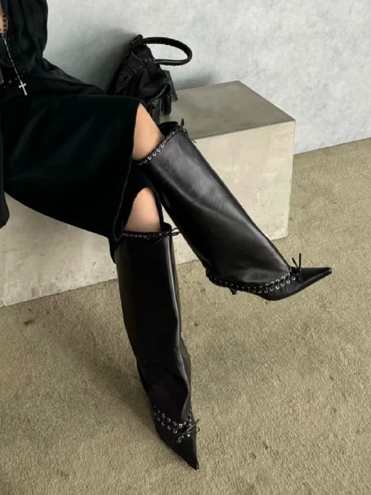 2025 Autumn Pointed Toe Women's Sexy Trouser Boots Winter New Street Strap Stiletto Knight Boots Knee-Length Casual Catwalk Boot
2025 Autumn Pointed Toe Women's Sexy Trouser Boots Winter New Street Strap Stiletto Knight Boots Knee-Length Casual Catwalk Boot