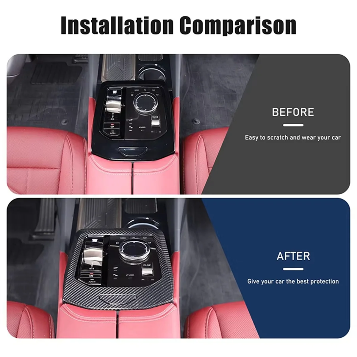 MBX-tFor BMW 5 Series G60 2024 Real Carbon Fiber Car Center Console Gear Shift Panel Cover Trim
MBX-tFor BMW 5 Series G60 2024 Real Carbon Fiber Car Center Console Gear Shift Panel Cover Trim