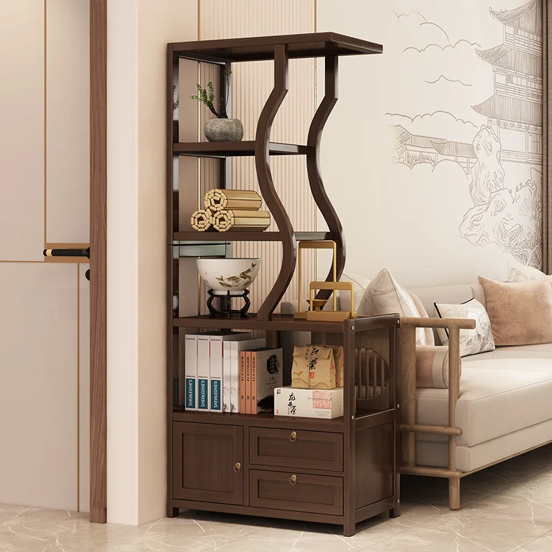 Bogu frame tea room tea set storage shelf Duobao Pavilion simple modern new Chinese-style home ornaments
Bogu frame tea room tea set storage shelf Duobao Pavilion simple modern new Chinese-style home ornaments